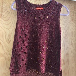Banjul Sweater Tank with Sequins Size S